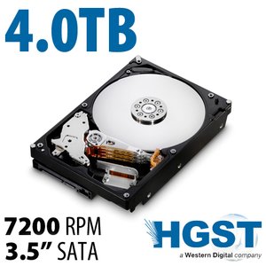 (*) 4.0TB HGST Deskstar NAS 3.5-inch SATA 6.0Gb/s 7200RPM Hard Drive