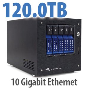 120.0TB OWC Jupiter Mini 5-Drive Desktop Network Attached Storage (NAS) Solution