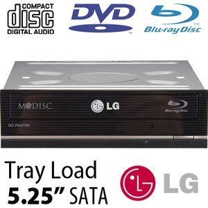 LG 16X Super-Multi Blu-ray/DVD/CD Burner/Reader 5.25-inch SATA Internal Optical Drive with M-DISC & BDXL Support