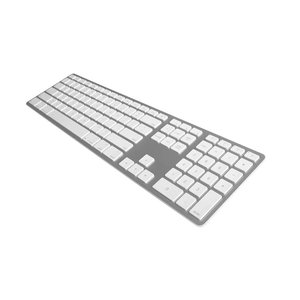 Matias Backlit Wireless Aluminum Keyboard - Silver (White Keys)