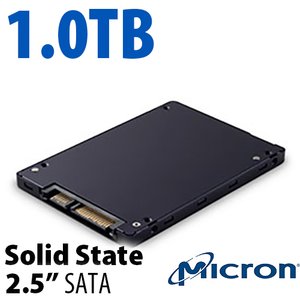 1.0TB Micron 5100 Pro Series 2.5-inch 7mm SATA 6.0Gb/s 3D NAND Flash Ultra-High Performance Solid-State Drive (SSD)