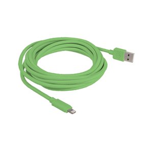 3.0 Meter (118") NewerTech Premium Quality Lightning to USB Cable - Green. Premium Quality & Durability.