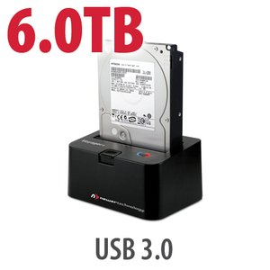 6.0TB 7200RPM HD & NewerTech Voyager S3 'SuperSpeed' USB 3.0 Interface SATA 6Gb/s Dock Bundle