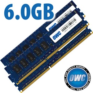 6.0GB (3 x 2GB) OWC PC3-10600 DDR3 ECC 1333MHz 240-Pin DIMM Memory Upgrade Kit