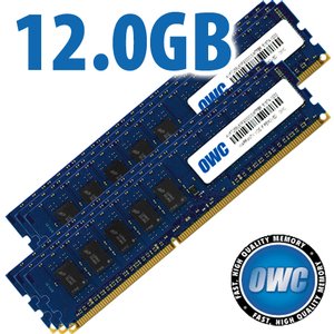 12.0GB (6 x 2GB) OWC PC3-10600 DDR3 ECC 1333MHz 240-Pin DIMM Memory Upgrade Kit