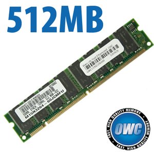 512MB PC133 CL3 3-2-2/PC100 CL2 2-2-2 168 Pin SDRam for Power Mac G4