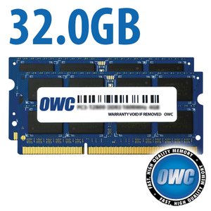 32.0GB (2x 16GB) PC3-12800 DDR3 1600MHz SO-DIMM 204 Pin CL11 Memory Upgrade Kit