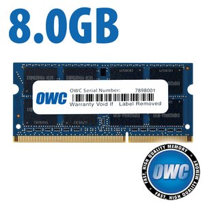 (*) 8.0GB PC3-12800 DDR3L 1600MHz SO-DIMM 204-Pin CL11 SO-DIMM Memory Module for Mac