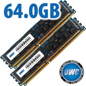 64.0GB (4 x 16GB) OWC PC14900 DDR3 1866MHz ECC Registered Memory Upgrade Kit