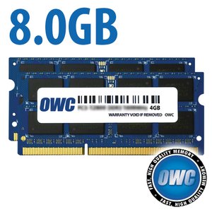 8.0GB (2 x 4GB) OWC PC3-14900 DDR3L 1867MHz CL11 204-Pin SO-DIMM Memory Upgrade Kit