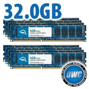 32.0GB (8 x 4GB) OWC 1333MHz DDR3 PC3-10600 240-Pin DIMM Memory Upgrade Kit for PC