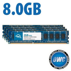 8.0GB (4 x 2GB) OWC 1600MHz DDR3L PC3L-12800 240-Pin DIMM Memory Upgrade Kit for PC