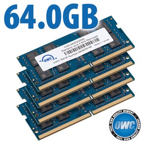 64.0GB (4 x 16GB) OWC PC4-19200 DDR4 2400MHz 260-Pin CL17 SO-DIMM Memory Upgrade Kit