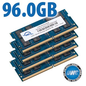 96.0GB (2 x 32GB + 2 x 16GB) OWC 2400MHz DDR4 PC4-19200 SO-DIMM 260-Pin CL17 Memory Upgrade Kit
