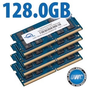 128.0GB (4x 32GB) 2400MHz DDR4 PC4-19200 SO-DIMM 260 Pin CL17 Memory Upgrade Kit