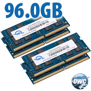 96.0GB (2 x 32GB + 2 x 16GB) OWC 2666MHz DDR4 PC4-21300 260-Pin SO-DIMM Memory Upgrade Kit