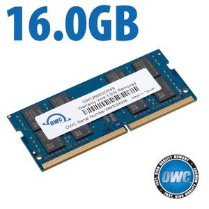 (*) 16.0GB OWC 2666MHz DDR4 PC4-21300 260-Pin SO-DIMM Memory Upgrade