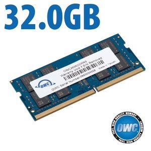 (*) 32.0GB OWC 2666MHz DDR4 PC4-21300 260-Pin SO-DIMM Memory Upgrade