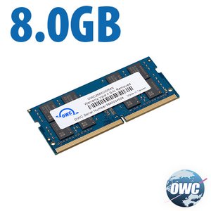 (*) 8.0GB OWC 2666MHz DDR4 PC4-21300 260-Pin SO-DIMM Memory Upgrade