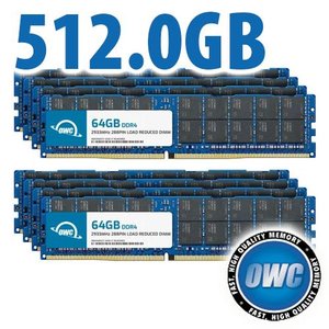 512.0GB (8 x 64GB) OWC 2933MHz DDR4 PC4-23400 288-Pin ECC LRDIMM Memory Upgrade Kit for PC