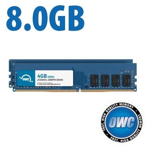 8.0GB (2 x 4GB) OWC 2133MHz DDR4 PC4-17000 288-Pin DIMM Memory Upgrade Kit for PC