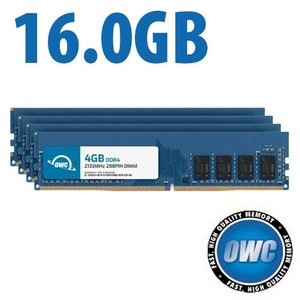 16.0GB (4 x 4GB) OWC 2133MHz DDR4 PC4-17000 288-Pin DIMM Memory Upgrade Kit for PC