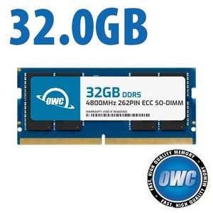 32.0GB OWC 4800MHz DDR5 PC5-38400 262-Pin ECC SO-DIMM Memory Module for PC