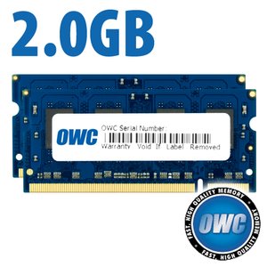 2.0GB Matched Pair (2x 1GB) PC5300 DDR2 667MHz 200 Pin SO-DIMM