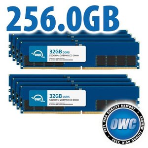 256.0GB (8 x 32GB) OWC 5200MHz DDR5 PC5-41600 288-Pin ECC DIMM Memory Upgrade Kit for PC