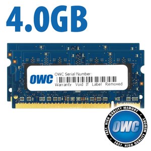 4.0GB Kit (2 x 2GB) PC2-6400 DDR2 800MHz SO-DIMM 200 Pin Memory Upgrade Kit