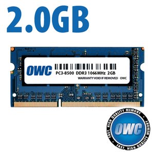 2.0GB OWC PC-8500 DDR3 1066MHz 204-Pin SO-DIMM Memory Module