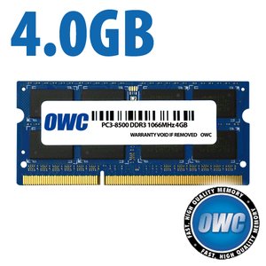 (*) 4.0GB OWC PC-8500 DDR3 1066MHz 204-Pin SO-DIMM Memory Module for Mac