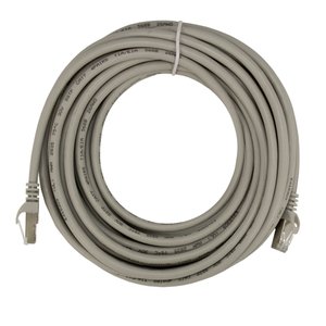 7.6 Meter (300") Ethernet Category 7 Enhanced RJ45 Network Patch Cable (10Gb/s) - Gray