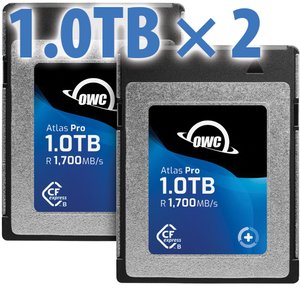 1.0TB OWC Atlas Pro CFexpress 2.0 Type B Memory Card (2-Pack)