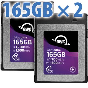165GB OWC Atlas Ultra CFexpress 2.0 Type B Memory Card (2-Pack)