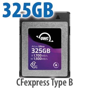 (*) 325GB OWC Atlas Ultra CFexpress 2.0 Type B Memory Card