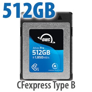 (*) 512GB OWC Atlas Pro CFexpress 2.0 Type B Memory Card