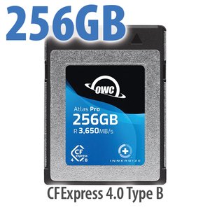 (*) 256GB OWC Atlas Pro CFexpress 4.0 Type B Memory Card