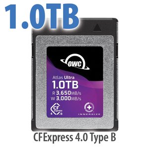 (*) 1.0TB OWC Atlas Ultra CFexpress 4.0 Type B Memory Card