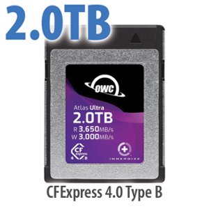 2.0TB OWC Atlas Ultra CFexpress 4.0 Type B Memory Card