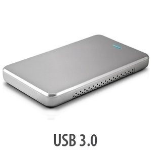 (*) OWC Express USB 3.2 (5Gb/s) Bus-Powered Portable External Storage Enclosure for 2.5-inch SATA Drives - Sleek Silver