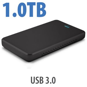 1.0TB OWC Express USB 3.2 (5Gb/s) Bus-Powered Portable External Storage Solution - Black