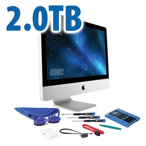 DIY Kit for 2011 21.5" iMac's internal SSD bay: 2.0TB OWC Mercury Extreme Pro 6G SSD.
