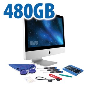 DIY Kit for 2011 21.5" iMac's internal SSD bay: 480GB OWC Mercury Extreme Pro 6G SSD.