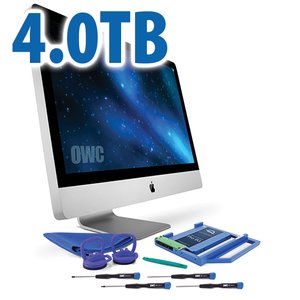 DIY Kit for 2009 - 2011 27" iMac optical bay: 4.0TB OWC Mercury Extreme Pro 6G SSD and Data Doubler.