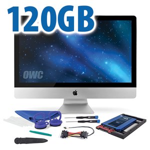 DIY Kit for all 2012 - 2019 27" iMac's factory HDD: 120GB OWC Mercury Electra 6G SSD.