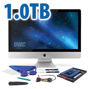 DIY Kit for all 2012 - 2019 27" iMac's factory HDD: 1.0TB OWC Mercury Electra 6G SSD.