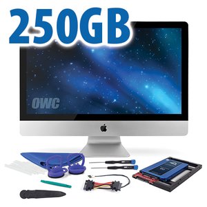 DIY Kit for all 2012 - 2019 27" iMac's factory HDD: 250GB OWC Mercury Electra 6G SSD.