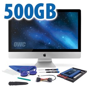 DIY Kit for all 2012 - 2019 27" iMac's factory HDD: 500GB OWC Mercury Electra 6G SSD.