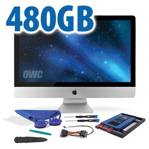 DIY Kit for all 2012 - Mid 2019 27" iMac's factory HDD: 480GB OWC Mercury Extreme Pro 6G SSD.